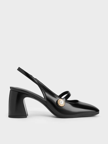 Charles & Keith - Pearl-Accent Mary Jane Pumps - Charles & Keith - Modalova