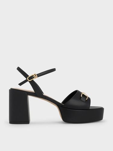 Charles & Keith - Leslie Metallic Accent Platform Slingback Sandals - Charles & Keith - Modalova