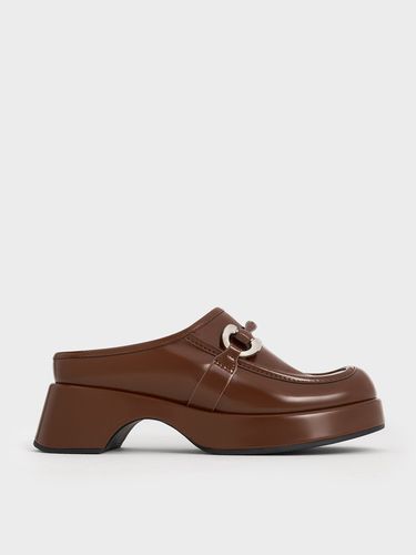 Charles & Keith - Metallic Accent Platform Mules - Charles & Keith - Modalova