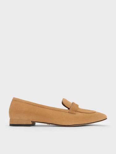 Charles & Keith - Suede Penny Square-Toe Loafers - Charles & Keith - Modalova