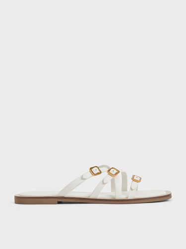 Charles & Keith - Strappy Buckled Slide Sandals - Charles & Keith - Modalova