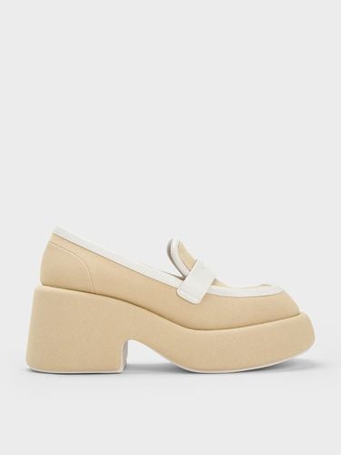 Charles & Keith - Leni Canvas Platform Loafers - Charles & Keith - Modalova