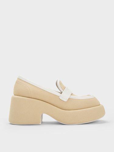 Charles & Keith - Leni Canvas Platform Loafers - Charles & Keith - Modalova