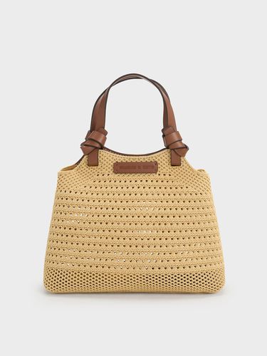 Charles & Keith - Ida Knotted Handle Knitted Tote Bag - Charles & Keith - Modalova