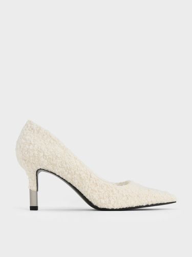 Charles & Keith - Textured Pointed-Toe Stiletto Pumps - Charles & Keith - Modalova