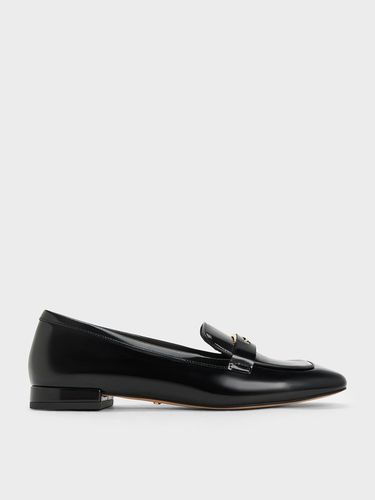 Charles & Keith - Leather Penny Square-Toe Loafers - Charles & Keith - Modalova