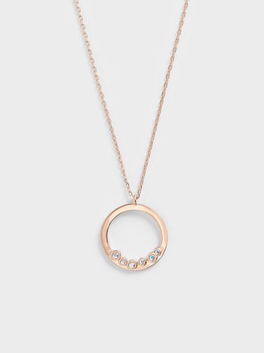 Charles & Keith - Swarovski® Crystal Studded Pendant Necklace - Charles & Keith - Modalova