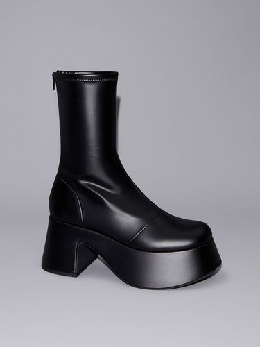 Charles & Keith - Rubina Platform Calf Boots - Charles & Keith - Modalova