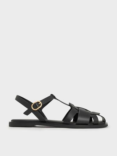 Charles & Keith - Easley T-Bar Caged Sandals - Charles & Keith - Modalova