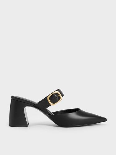 Charles & Keith - Pointed-Toe Mary Jane Heeled Mules - Charles & Keith - Modalova