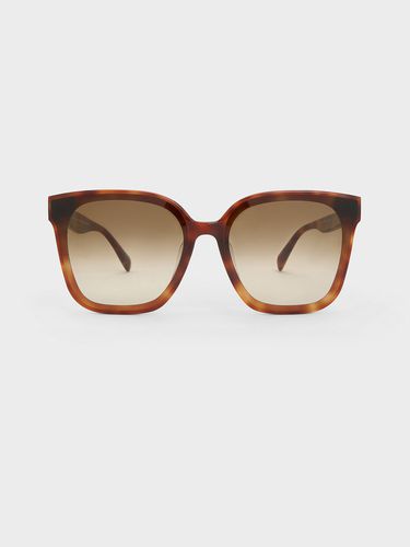 Charles & Keith - Gabine Tortoiseshell Oversized Butterfly Sunglasses - Charles & Keith - Modalova