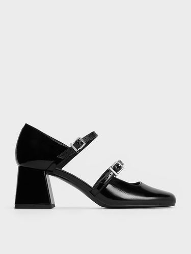 Charles & Keith - Patent Double-Strap D'Orsay Pumps - Charles & Keith - Modalova