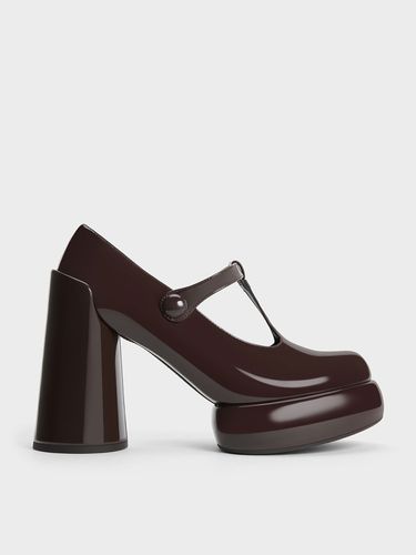 Charles & Keith - Darcy Patent T-Bar Platform Mary Janes - Charles & Keith - Modalova