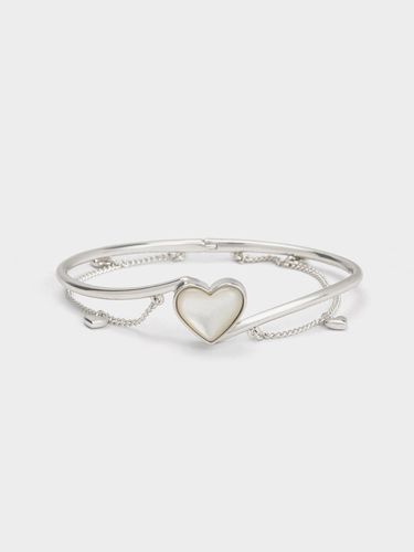 Charles & Keith - Annalise Heart Stone Chain-Link Bracelet - Charles & Keith - Modalova