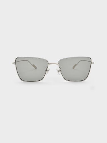 Charles & Keith - Metallic-Rim Square Sunglasses - Charles & Keith - Modalova