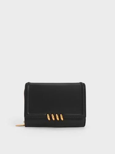 Charles & Keith - Osiris Metallic Accent Wallet - Charles & Keith - Modalova