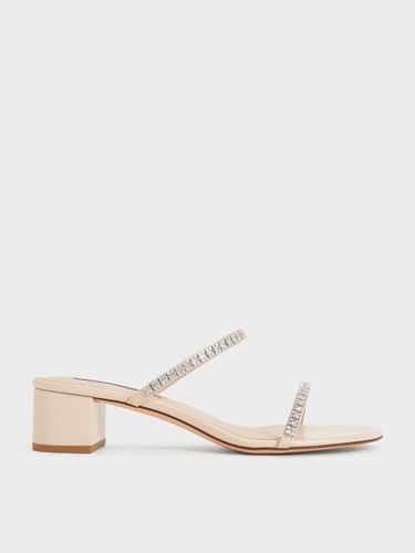 Charles & Keith - Ambrosia Gem-Embellished Mules - Charles & Keith - Modalova