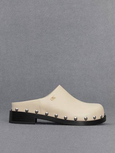 Charles & Keith - Leather Studded Clogs - Charles & Keith - Modalova