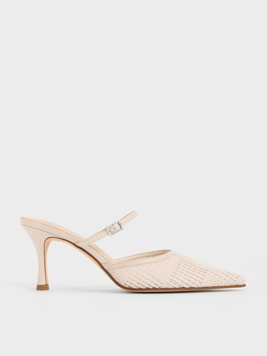 Charles & Keith - Mesh Woven Heeled Mules - Charles & Keith - Modalova