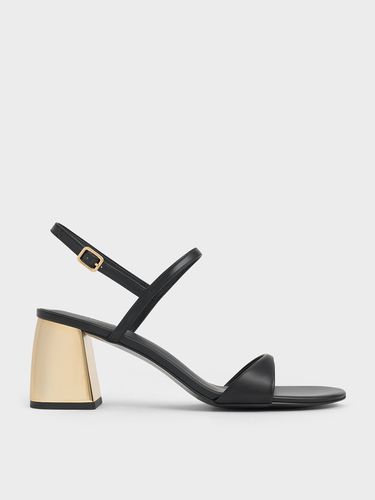 Charles & Keith - Metallic-Heel Slingback Sandals - Charles & Keith - Modalova