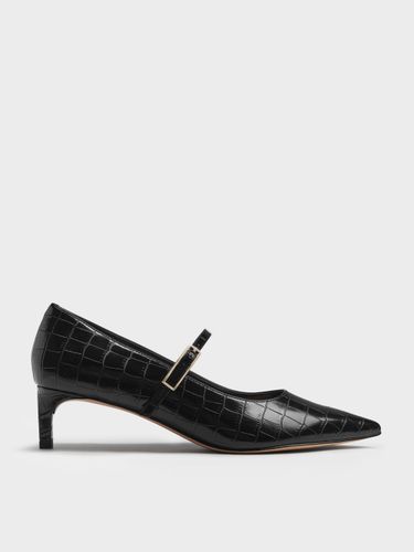 Charles & Keith - Luciana Mary Jane Pumps in Kroko-Optik - Charles & Keith - Modalova