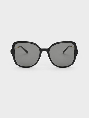 Charles & Keith - Oversized Recycled Acetate Butterfly Sunglasses - Charles & Keith - Modalova