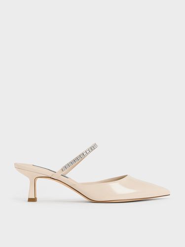 Charles & Keith - Ambrosia Gem-Embellished Pointed-Toe Mules - Charles & Keith - Modalova