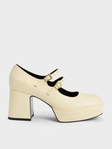 Charles & Keith - Jaylin Patent Block Heel Mary Janes - Charles & Keith - Modalova