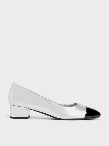 Charles & Keith - Kleo Patent Contrast Cap-Toe Pumps - Charles & Keith - Modalova