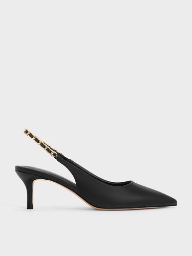 Charles & Keith - Braided-Chain Slingback Pumps - Charles & Keith - Modalova