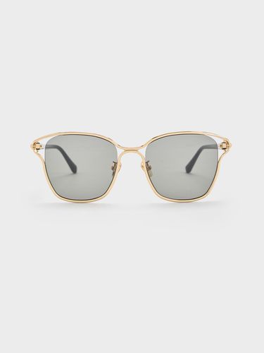 Charles & Keith - Recycled Acetate Sculptural-Knot Butterfly Sunglasses - Charles & Keith - Modalova