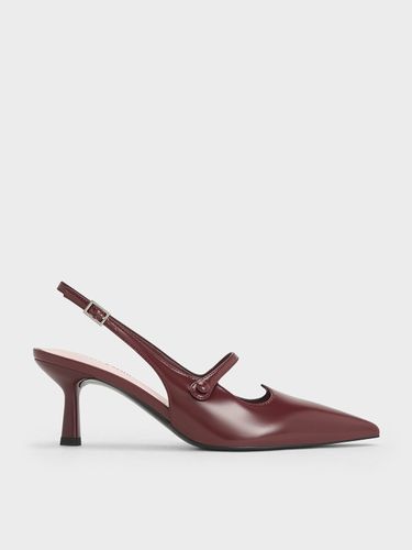 Charles & Keith - Pointed-Toe Mary Jane Slingback Pumps - Charles & Keith - Modalova