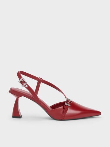 Charles & Keith - Asymmetric Curved Heel Slingback Pumps - Charles & Keith - Modalova