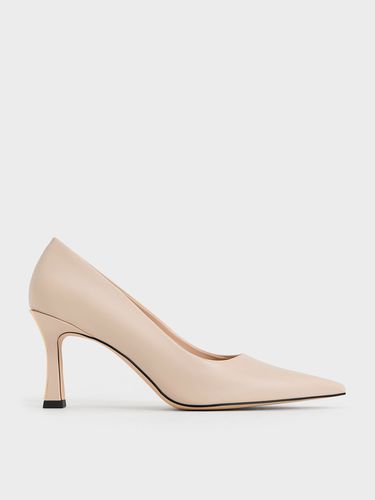 Charles & Keith - Flared Heel Pointed-Toe Pumps - Charles & Keith - Modalova