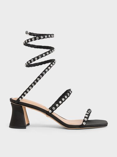 Charles & Keith - Goldie Recycled Polyester Gem-Encrusted Spiral Sandals - Charles & Keith - Modalova