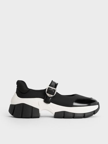 Charles & Keith - Yunna Leather & Recycled Fabric Mary Jane Sneakers - Charles & Keith - Modalova