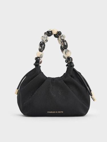 Charles & Keith - Aviary Jacquard Beaded-Handle Bag - Charles & Keith - Modalova