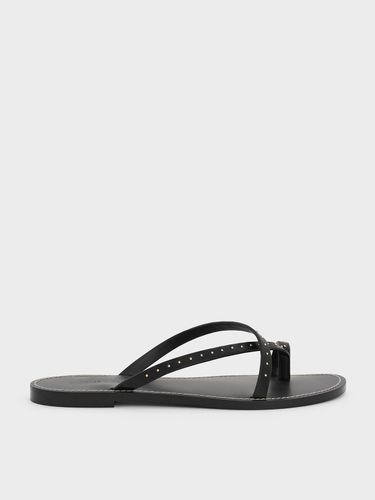 Charles & Keith - Studded Asymmetric Strappy Toe-Ring Sandals - Charles & Keith - Modalova