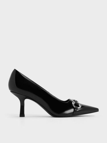 Charles & Keith - Metallic Accent Kitten-Heel Pointed-Toe Pumps - Charles & Keith - Modalova