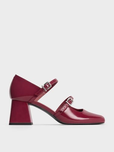 Charles & Keith - Patent Double-Strap D'Orsay Pumps - Charles & Keith - Modalova