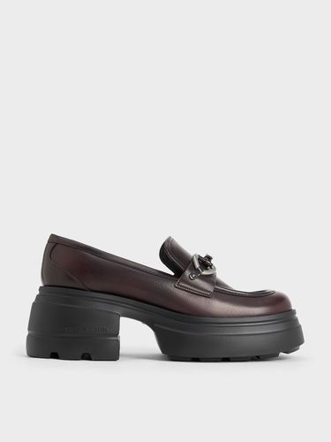 Charles & Keith - Metallic-Accent Chunky Platform Loafers - Charles & Keith - Modalova