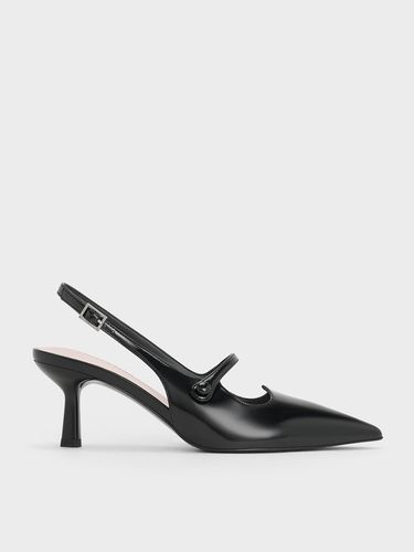 Charles & Keith - Pointed-Toe Mary Jane Slingback Pumps - Charles & Keith - Modalova