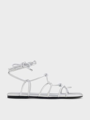 Charles & Keith - Strappy Knotted Tie-Around Sandals - Charles & Keith - Modalova