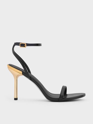 Charles & Keith - Metallic Stiletto-Heel Ankle-Strap Sandals - Charles & Keith - Modalova