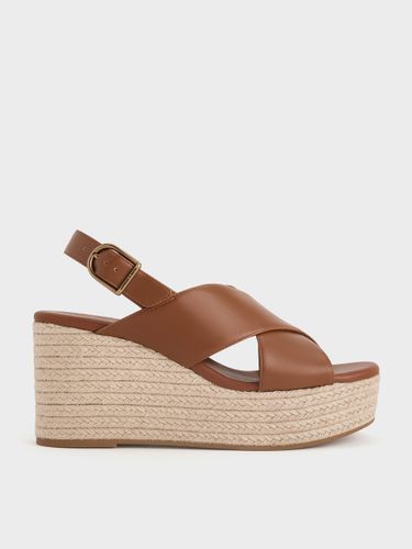 Charles & Keith - Sandales compensées espadrilles à lanières croisées - Charles & Keith - Modalova