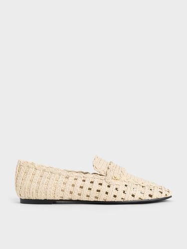 Charles & Keith - Raffia Woven Loafers - Charles & Keith - Modalova