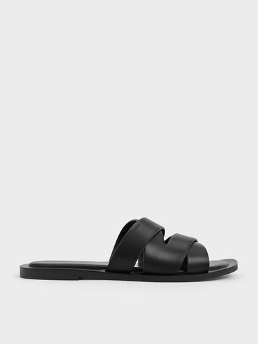 Charles & Keith - Strappy Crossover Slide Sandals - Charles & Keith - Modalova