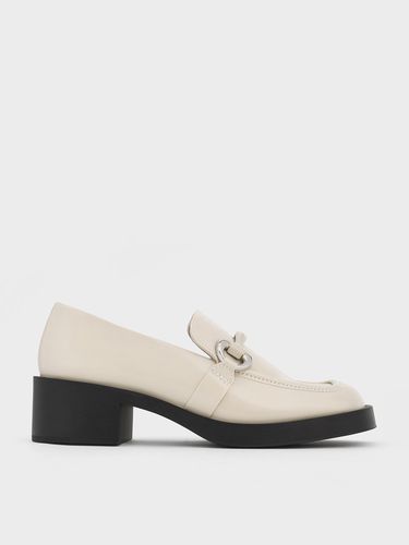 Charles & Keith - Catelaya Metallic Accent Loafer Pumps - Charles & Keith - Modalova