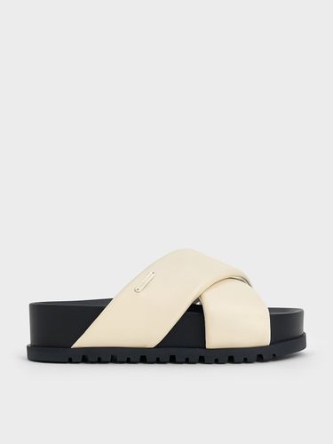 Charles & Keith - Crossover-Strap Flatform Sandals - Charles & Keith - Modalova