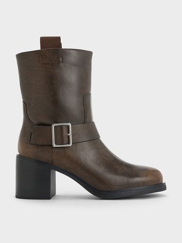 Charles & Keith - Kailey Side-Buckle Ankle Boots - Charles & Keith - Modalova